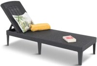 Allibert Sonnenliege Jaipur, Kunststoff, graphit/cool grey