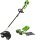 Greenworks 40V Akku Freischneider mit bürstenlosem Motor, Geschirr, verstellbarer Höhe, 40 cm Schnittbreite, 2 mm Nylonfäden oder 25 cm Klinge, 2 x...