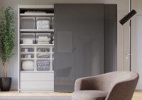 Terry, Aufbewahrungsset mit herausnehmbarer Schublade, transparent, 4 Einheiten