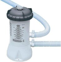 Intex 28604 Krystal Clear Cartridge Filter Pump - Pool Kartuschenfilteranlage - Grau, 2.006 l/h