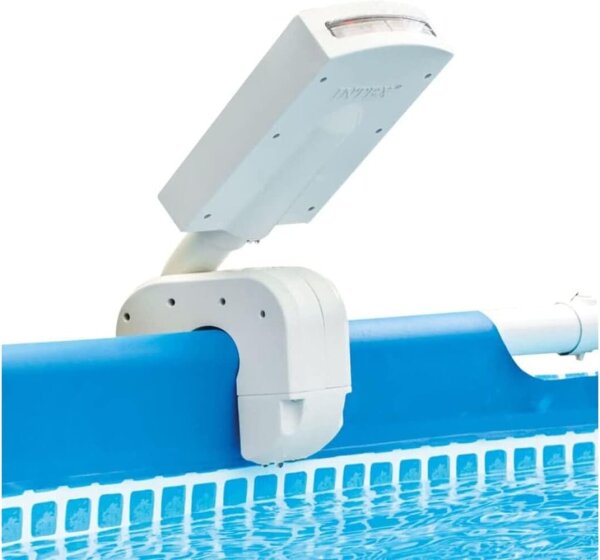 Intex Multi-Color LED Pool Sprayer - Mehrfarbiges LED-Sprühgerät - Für Prism- und Ultra Frame Pools, Weiß