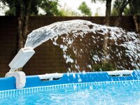 Intex Multi-Color LED Pool Sprayer - Mehrfarbiges LED-Sprühgerät - Für Prism- und Ultra Frame Pools, Weiß