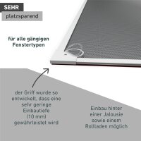 Windhager Insektenschutz Magnetfenster, Magnet Rahmen für Fenster Fliegengitter Mückengitter, werkzeugfreie Montage, Anthrazit, Selbstbausatz 100 x...