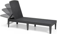 Allibert Sonnenliege Jaipur, Kunststoff, graphit/cool grey
