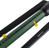 Amazon Basics Oszillierender Wassersprinkler mit 2-Wege-Einstellung und 3/4-Zoll-Werkzeugadapter (19 mm), Schwarz, 49,7 x 17 x 8cm
