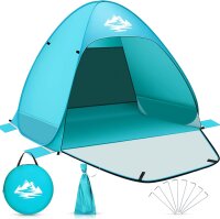 BGIUSQF Strandmuschel, Himmelblau Strandmuschel Pop up,...