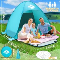 BGIUSQF Strandmuschel, Himmelblau Strandmuschel Pop up,...
