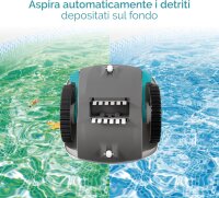 INTEX 28007EX - Krystal Clear ZX50 Poolreinigungsroboter, Poolbodenreiniger, 6,5 m langer Schlauch, 0,8 l Abfallbehälter und automatische Drehung, ...