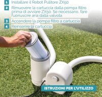 INTEX 28007EX - Krystal Clear ZX50 Poolreinigungsroboter, Poolbodenreiniger, 6,5 m langer Schlauch, 0,8 l Abfallbehälter und automatische Drehung, ...