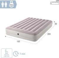 Intex Queen Dura-Beam Prestige Mid-Rise Airbed w/ USB150, Inflated Size: 1.52m x 2.03m x 30cm (64179)