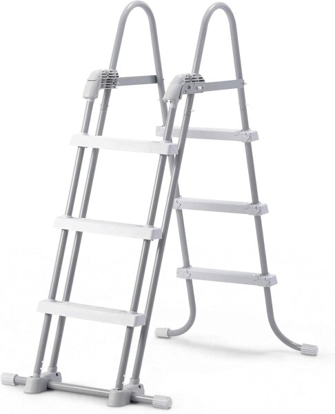 Intex Sicherheitsleiter 28075, für Pools von 91 - 107 cm Höhe, grau