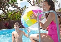 Intex Sicherheitsleiter 28075, für Pools von 91 - 107 cm Höhe, grau