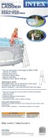 Intex Sicherheitsleiter 28075, für Pools von 91 - 107 cm Höhe, grau