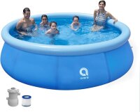 Jilong Freistehender Pool Marin Blue rund, Blau, 300 x 76 cm
