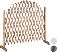 Relaxdays Rankgitter Holz, ausziehbar bis 200cm,...