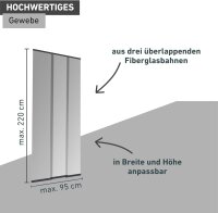Windhager Insektenschutz PLUS Türvorhang Easy Lamellenvorhang Fliegengitter individuell kürzbar, 95 x 220 cm, anthrazit