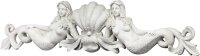 Design Toscano NG306790 Frontone Architettonico da Parete Sirene, Beige, 6.5x100.5x23 cm
