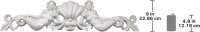 Design Toscano NG306790 Frontone Architettonico da Parete Sirene, Beige, 6.5x100.5x23 cm