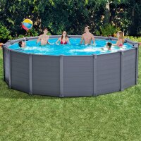 Intex 15Ft8In X 49In Graphite Gray Panel Pool Set