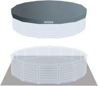 Intex 15Ft8In X 49In Graphite Gray Panel Pool Set