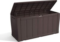 Keter Balkon Aufbewahrungsbox Sherwood, Braun, 270L,...