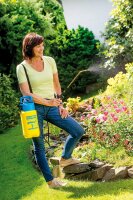 GLORIA Drucksprüher prima 3 | Gartenspritze | Sprühgerät für den Pflanzenschutz | 3 L Füllinhalt | Verstellbare Messingdüse | kompakt für den klein...