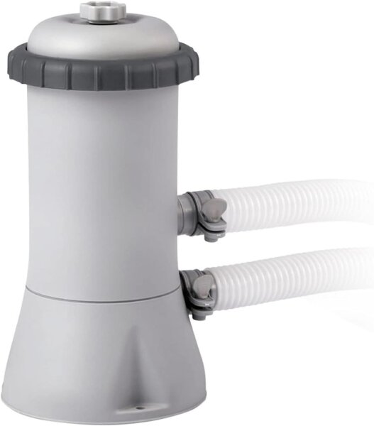 Intex 28604 Krystal Clear Cartridge Filter Pump - Pool Kartuschenfilteranlage - Grau, 2.006 l/h