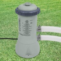 Intex 28604 Krystal Clear Cartridge Filter Pump - Pool Kartuschenfilteranlage - Grau, 2.006 l/h
