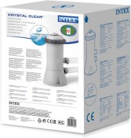 Intex 28604 Krystal Clear Cartridge Filter Pump - Pool Kartuschenfilteranlage - Grau, 2.006 l/h