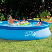 Intex Easy Set Pool - Aufstellpool, Blau, 366cm x 366cm x...