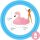 Intex MEGA Flamingo Island, 57288EU, Rosa