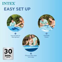 Intex Rectangular Frame Pool - Aufstellpool - 260 x 160 x 65 cm