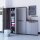 Keter Più Kunststoffschrank, hoch, anthrazit/schwarz, 68 x 39 x 166 cm