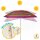 AKTIVE 62218 Sonnenschirm Durchmesser 200 cm, weißes Rohr 28/32 mm, Polyester UV50 Fiberglas