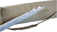 GARDENIA Strandschirm für den Strand, Garten, Durchmesser 200 cm, mit Stange, 32 mm, Gestell aus Glasfaser und Beschichtung aus Polyester, UV-bestä...