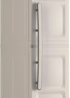 Keter Excellence Kunststoffschrank, schmal, 1 Tür, beige/Taupe, 33 x 45 x 182 cm