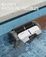 WYBOT Poolroboter Akku für 110 Mins, Vollautomatisch Poolreiniger Boden, Wasserlinie, Wandreinigung, Poolsauger mit Navigation & Routenplanung, für Po