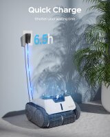 WYBOT Poolroboter Akku für 110 Mins, Vollautomatisch Poolreiniger Boden, Wasserlinie, Wandreinigung, Poolsauger mit Navigation & Routenplanung, für Po